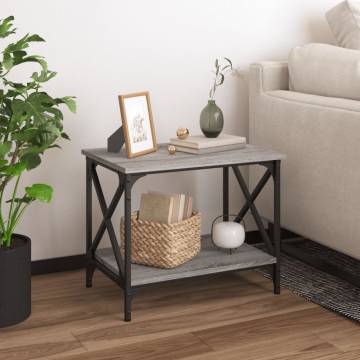 Stylish Grey Sonoma Side Table - 55x38x45 cm | HipoMarket