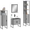 4 Piece Bathroom Cabinet Set Grey Sonoma Engineered Wood Colour grey sonoma Number of 1 Number of Pieces 