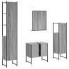 4 Piece Grey Sonoma Bathroom Cabinet Set - Stylish Storage