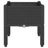 Garden Planter with Legs Black 40x40x42 cm - Durable & Elegant