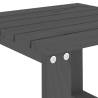 Garden Side Table Grey - Solid Pine Wood | HipoMarket