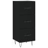 Highboard Black 34.5x34x180 cm - Stylish Engineered Wood Storage