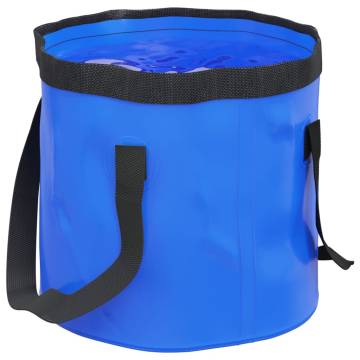 Folding Buckets 2 pcs Blue 30 L PVC - Space Saver & Versatile