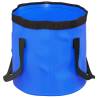 Folding Buckets 2 pcs Blue 30 L PVC - Space Saver & Versatile