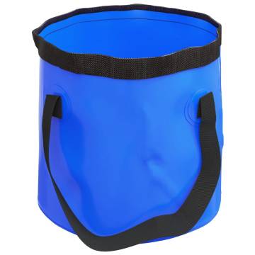 Folding Buckets 2 pcs Blue 30 L PVC - Space Saver & Versatile