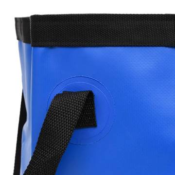 Folding Buckets 2 pcs Blue 30 L PVC - Space Saver & Versatile