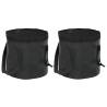 Folding Buckets 2 pcs Black 30 L PVC Colour black Size 34 x 29 cm 