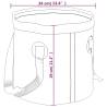 Folding Buckets 2 pcs Black 30 L PVC | Space-Saving Solution