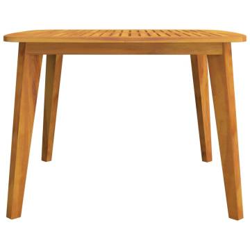 Solid Wood Acacia Garden Table - 110x110 cm | HipoMarket