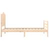 Solid Wood Bed Frame with Headboard 100x200 cm - Stylish & Durable