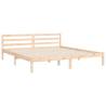 Super King Size Bed Frame with Headboard - Solid Wood Design