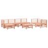 8 Piece Garden Lounge Set - Solid Wood Douglas - Hipomarket UK