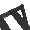 Luggage Rack Black - Bamboo Suitcase Stand (68.5x38x58 cm)