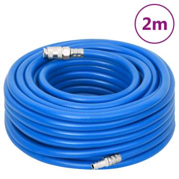 Air Hose Blue 0.6" 2m PVC - Durable Compressor Accessory