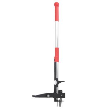 Weed Remover Red & Silver | 99.5 cm Anodised Aluminium Tool