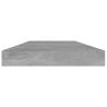 Concrete Grey Bookshelf Boards - 4 pcs | Hipomarket