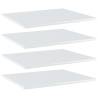 Bookshelf Boards 4 pcs High Gloss White 60x50x1.5 cm Engineered Wood Colour high gloss white Size 60 x 50 x 1.5 cm Quantity in Package 4 