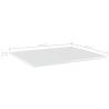 High Gloss White Bookshelf Boards - Set of 4 | Hipomarket