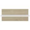 Stylish Wall Shelves Set of 4 - White & Sonoma Oak | HipoMarket