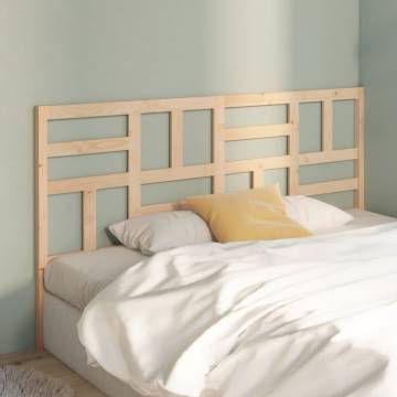 Stylish Solid Wood Pine Bed Headboard - 186x4x104 cm