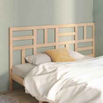 Stylish Solid Wood Pine Bed Headboard - 186x4x104 cm