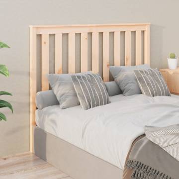 Stylish Solid Wood Pine Bed Headboard – 141x6x101 cm