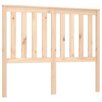 Stylish Solid Wood Pine Bed Headboard – 141x6x101 cm