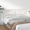 Bed Headboard White 155.5x4x100 cm Solid Wood Pine Colour white Size 155.5 x 100 cm Quantity in Package 1 