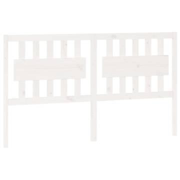 Stylish White Pine Bed Headboard - 155.5x4x100 cm