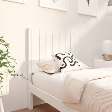 Elegant White Pine Bed Headboard - 80.5x4x100 cm