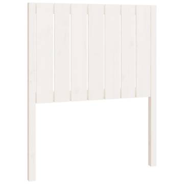 Elegant White Pine Bed Headboard - 80.5x4x100 cm