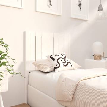 Elegant White Pine Bed Headboard - 80.5x4x100 cm