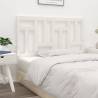 Stylish White Bed Headboard - Solid Pine Wood 155.5x4x100 cm