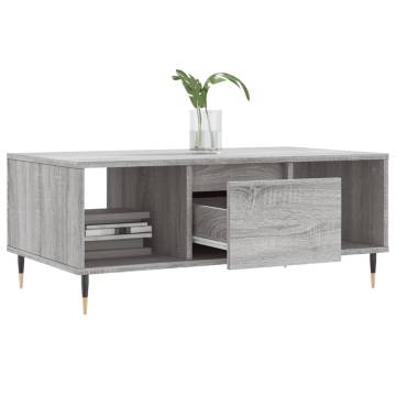 Elegant Grey Sonoma Coffee Table - 90x50 cm | HipoMarket