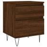 Trendy Brown Oak Bedside Cabinet - 40x35x50 cm