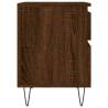 Trendy Brown Oak Bedside Cabinet - 40x35x50 cm