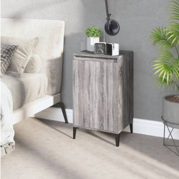 Bedside Cabinet Grey Sonoma - Stylish & Durable Storage