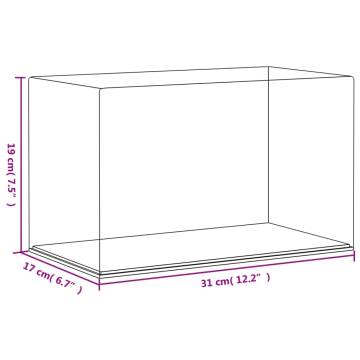 Acrylic Display Box 31x17x19 cm - Transparent & Durable