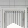 Curtain Rails 2 pcs White and Silver 40-60 cm Aluminium Size 40-60 cm 