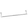 Curtain Rails 2 pcs White & Silver 40-60 cm Aluminium