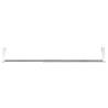 Curtain Rails 2 pcs White & Silver 40-60 cm Aluminium