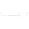 Curtain Rails 2 pcs White & Silver 40-60 cm Aluminium