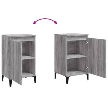 Bedside Cabinet Grey Sonoma - Stylish & Durable Storage