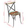 Dining Chairs Set - 4 pcs Solid Reclaimed Wood | HipoMarket