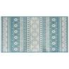 Outdoor Rug Aqua & White 80x150 cm - Reversible Design