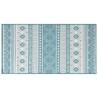 Outdoor Rug Aqua & White 80x150 cm - Reversible Design