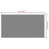 Stylish Outdoor Rug Grey and White 80x150 cm - Reversible Design