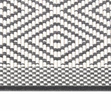 Outdoor Rug Grey and White 80x250 cm - Reversible Design