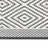 Outdoor Rug Grey and White 80x250 cm - Reversible Design