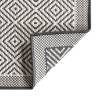 Outdoor Rug Grey and White 80x250 cm - Reversible Design